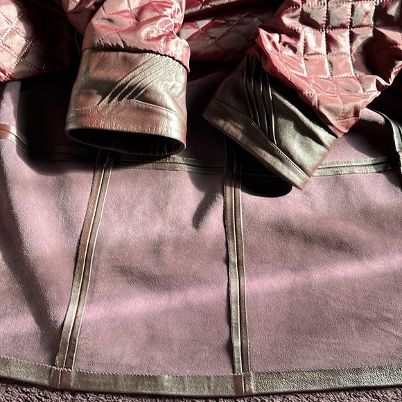 Vintage Apex Pelle  Collection Leather Coat Brown Women's XXL - Picture 8 of 16